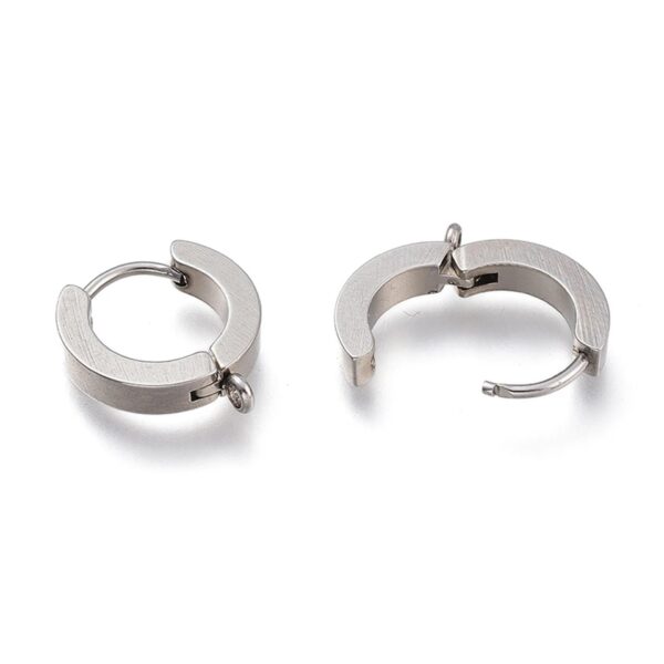 گوشواره نات نقره‌ای بسته ده جفتی
