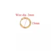 حلقه گوشواره ساده قطر 12میل
