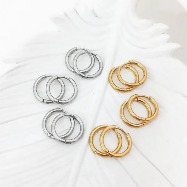 حلقه گوشواره ساده قطر 12میل