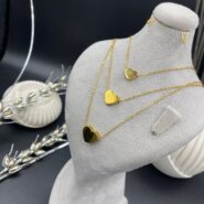 گردنبند تک قلبی جنس استیل